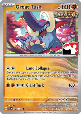 Great Tusk - 097/162 from Prize Pack Series Cards