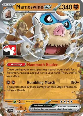 Mamoswine ex - 079/159 from Prize Pack Series Cards