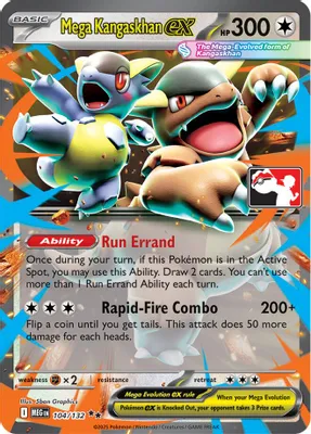 Mega Kangaskhan ex - 104/132 from Prize Pack Series Cards