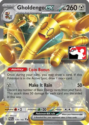 Gholdengo ex - 139/182 from Prize Pack Series Cards