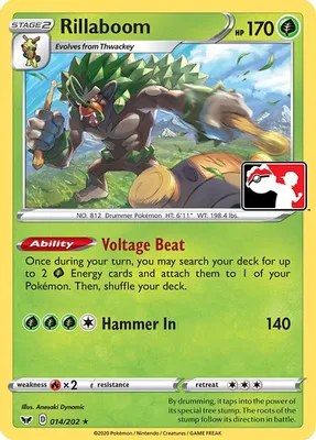 Rillaboom - 014/072 from Prize Pack Series Cards