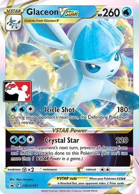 Glaceon VSTAR - SWSH197 from Prize Pack Series Cards