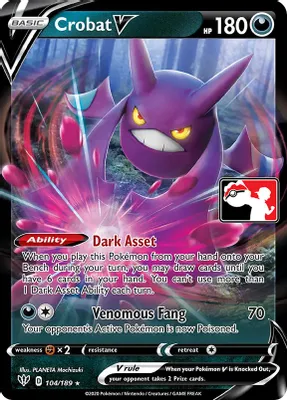Crobat V - 104/189 from Prize Pack Series Cards