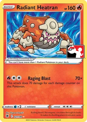 Radiant Heatran - 027/189 from Prize Pack Series Cards