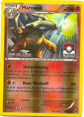 Marowak - 78/162 (Pokemon League) [3rd Place] from League & Championship Cards
