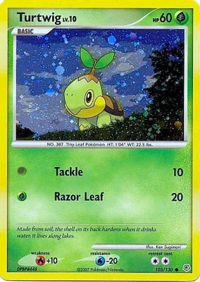 Turtwig - 103/130 (Cosmos Holofoil) from League & Championship Cards