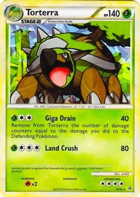 Torterra - 10/95 (Cracked Ice Holo) from League & Championship Cards
