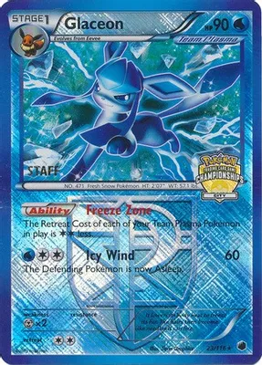 Glaceon - 23/116 (City Championships) [Staff] from League & Championship Cards