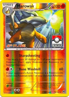 Marowak - 78/162 (Pokemon League) [4th Place] from League & Championship Cards