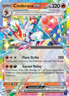 Cinderace ex from ME: Ascended Heroes