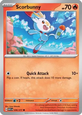 Scorbunny - 036/217 from ME: Ascended Heroes