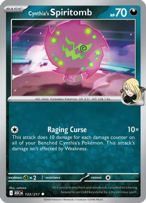 Cynthia's Spiritomb - 133/217 from ME: Ascended Heroes