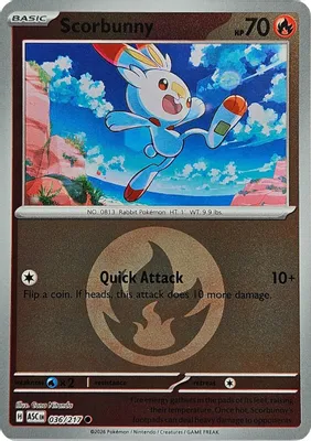 Scorbunny - 036/217 (Energy Symbol Pattern) from ME: Ascended Heroes