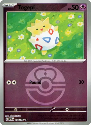 Togepi (Love Ball) from ME: Ascended Heroes