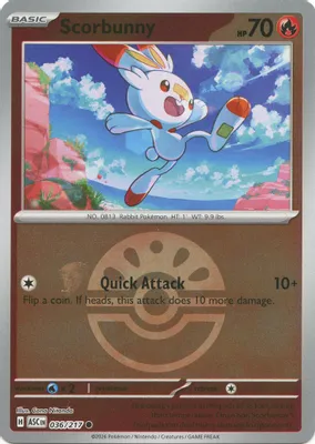 Scorbunny - 036/217 (Friend Ball) from ME: Ascended Heroes