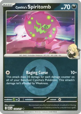 Cynthia's Spiritomb - 133/217 (Energy Symbol Pattern) from ME: Ascended Heroes